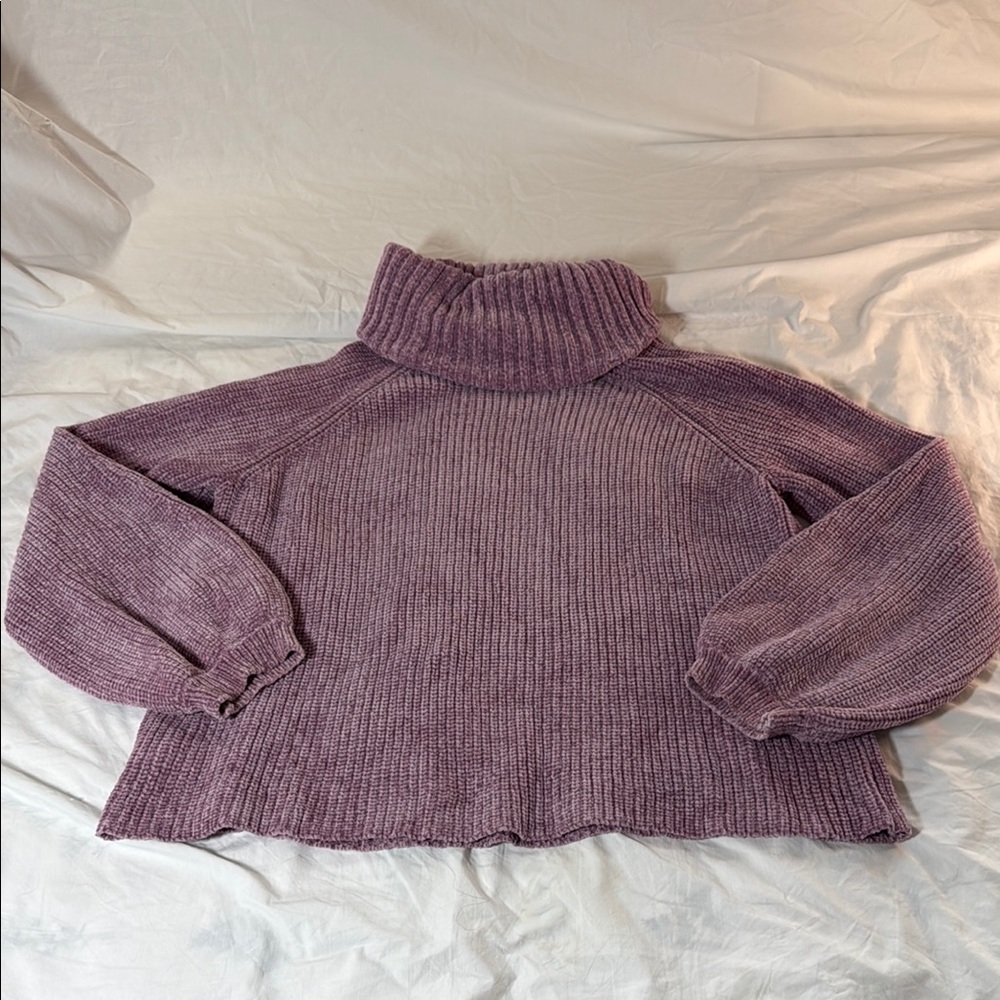 Willow & Clay Lavender Cowl Neck Sweater